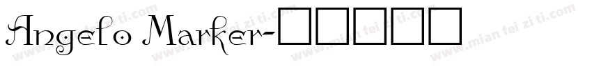 Angelo Marker字体转换